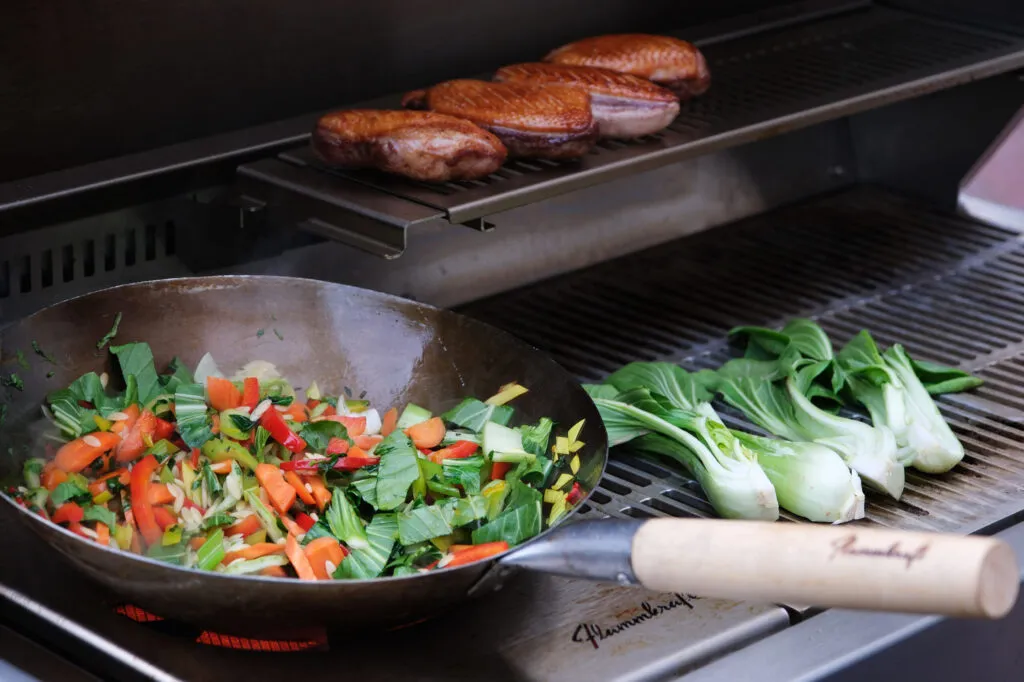 Premium-Grill mit Entenbrust
