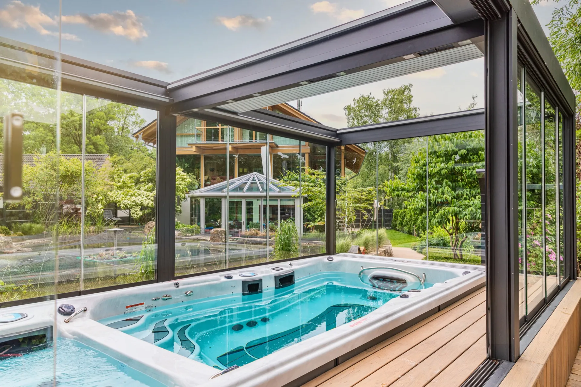 Lamellenüberdachung für Schwimmspa in Sachsen-Anhalt – Bild 2