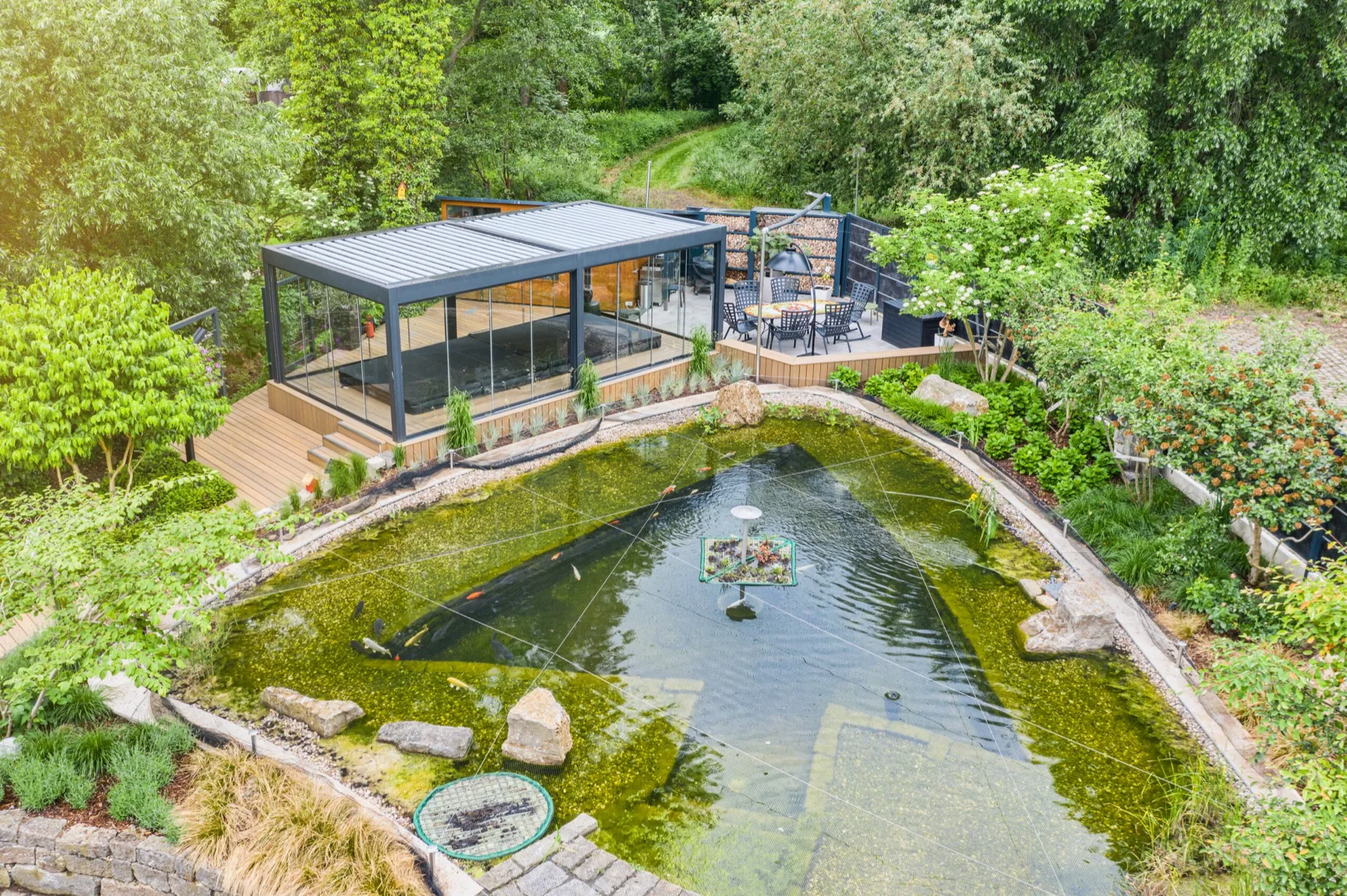 Lamellenüberdachung für Schwimmspa in Sachsen-Anhalt – Bild 3