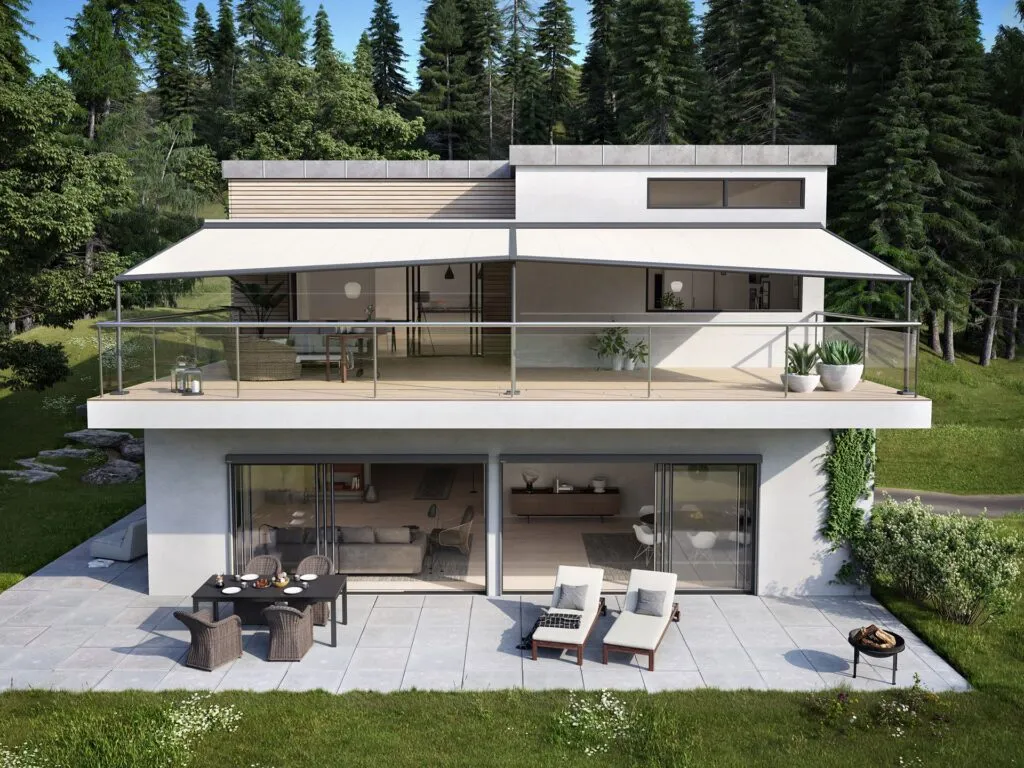 Markilux Pergola mit absenkbarer Säule