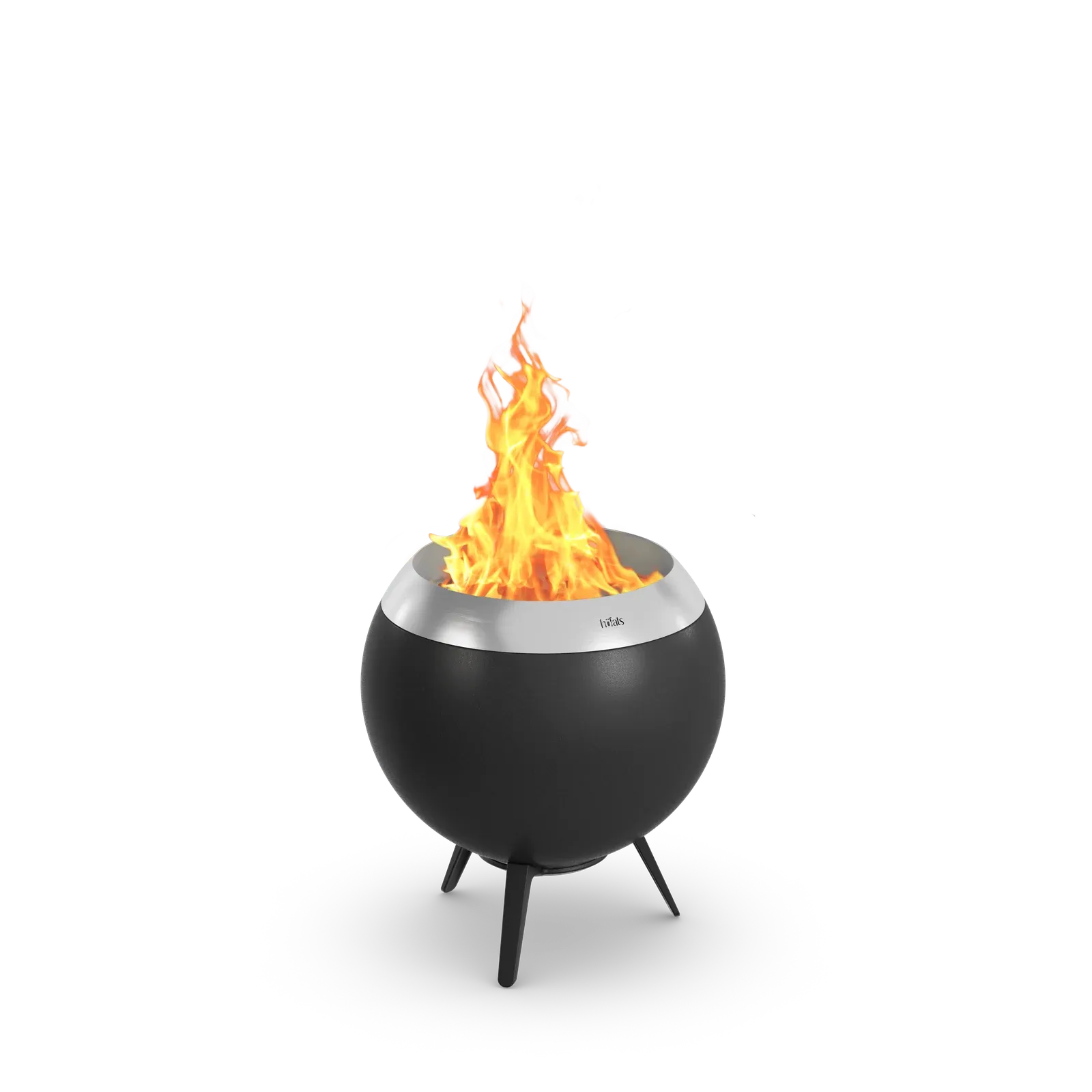 höfats MOON 45 Feuerkorb mit niedrigem Fuss und doppelwandiger Konstruktion
